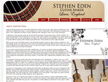 Tablet Screenshot of edenguitars.co.uk